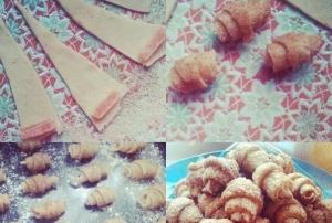 Cахарные рогалики