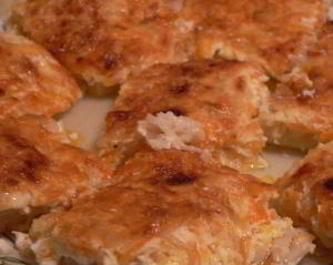 Нежная рыбная запеканка