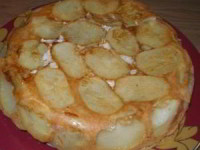 Сытный картофельный пирог с курицей