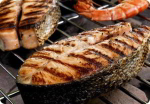 Диетический вариант сёмги на гриле