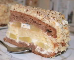 Нежный торт с сметанным кремом