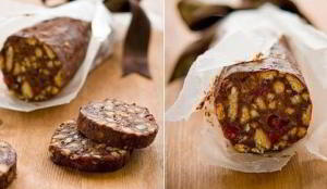 Шоколадная колбаска