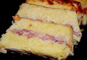 Картофельный террин с беконом