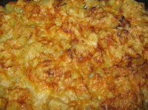 Картошка запеченная в кефире под сыром