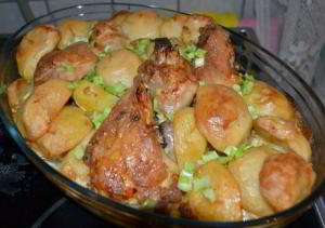 Курица с картошкой