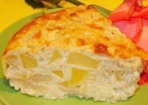 Яблочная запеканка