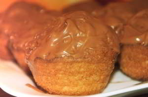 рецепт Банановые маффины с шоколадом