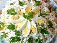 рецепт Салат «Невеста» с копченой курицей