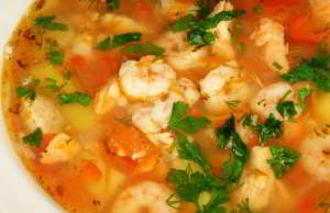 рецепт Суп с с креветками