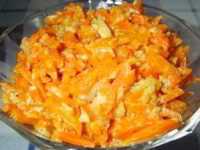 Салат " Bonito " с корейской морковью и курицей
