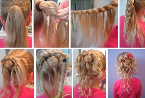 Вечерняя прическа для девочки