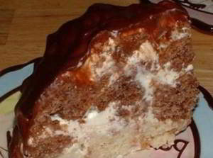 Лохматый сметанный торт