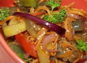 Салат из баклажан (маринованный)