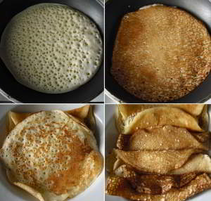 рецепт Блины на сыворотке