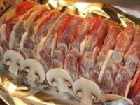рецепт Мясо "Гармошка" - вкуснятина неописуемая