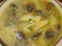 рецепт суп Лесной с грибами и овощами