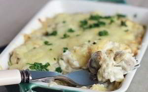 Грибы в сметане