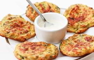 Запеченные кабачковые оладьи