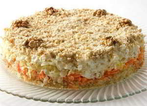 Салат "Кремлевский " по-вегетариански