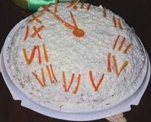 Салат Новогодний Часы