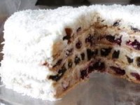 Торт "Вишня в снегу"