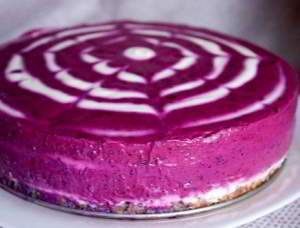  Черничный творожный торт без выпечки