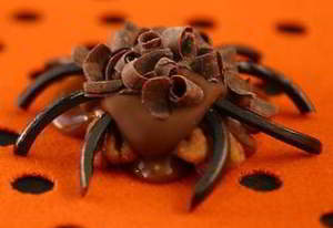 Шоколадные пауки с орехами