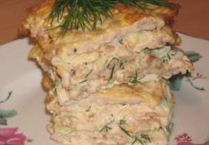 Яично-мясной тортик — вкус шавермы