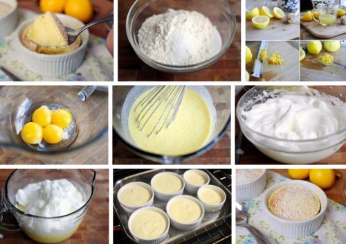Лимонный кекс-пудинг