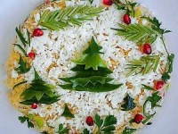 Салат «Новогодний» с креветками - новогодние рецепты