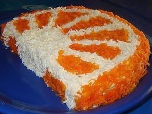 Салат "Апельсиновая долька" 