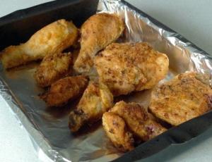 Хрустящая жареная курица