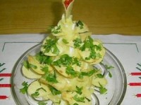 Картофельное пюре Ёлочка - новогодние рецепты