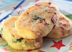 Картофельные котлеты с ветчиной