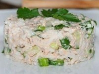 Простой рыбный салат