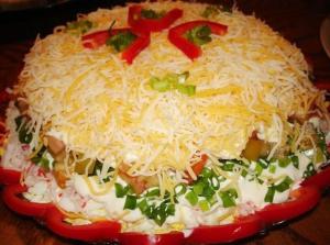 Салат Праздник - новогодние рецепты