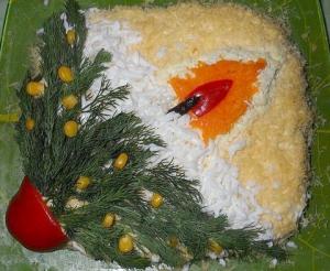 Салат Свеча  - новогодние рецепты