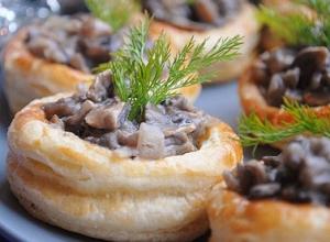 Шампиньоны в стаканчиках