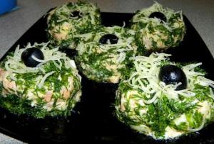 Шарики с форелью