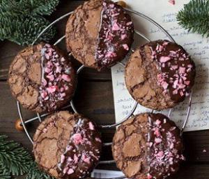 Шоколадное печенье для Нового года - новогодние рецепты