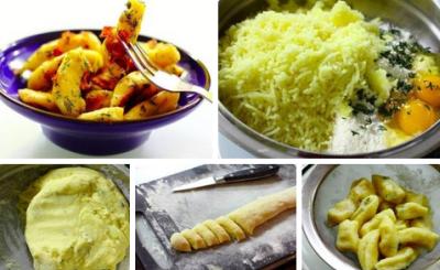 Картофельные клецки с травами