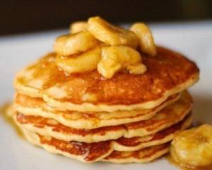 Банановые оладьи на кефире