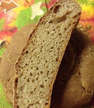 Бездрожжевой хлеб из цельнозерновой муки спельты