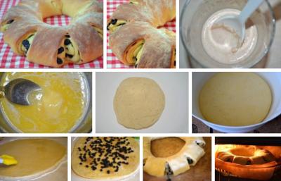 Шведский пирог с корицей и изюмом