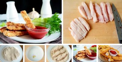 Рецепт хрустящих куриных «Пальчиков»