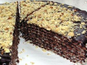 Вафельный торт в глазури