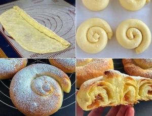 Испанские булочки "Ensaimadas"