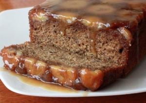 Карамельно-банановый пирог вверх ногами