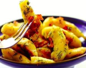 Картофельные клецки с травами