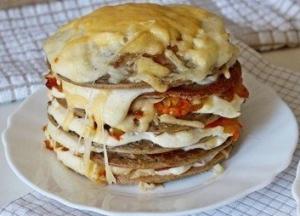 Печёночные мини-тортики